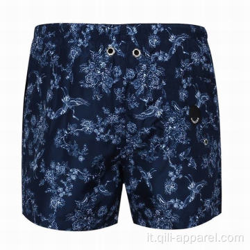 Pantaloncini da uomo in poliestere costumi da bagno da uomo blu